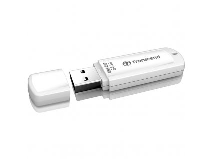 Flash USB Transcend JetFlash 370 64 GB USB 2.0 - bílý