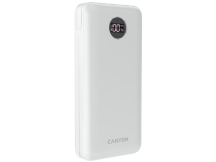 Powerbanka Canyon PB-2002W, 20 000 mAh - bílá