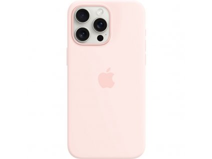 Kryt na mobil Apple Silicone Case s MagSafe pro iPhone 15 Pro Max - světle růžový