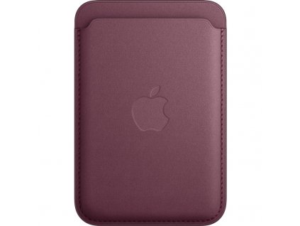 Peněženka Apple FineWoven s MagSafe k iPhonu - morušově rudá