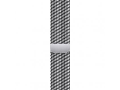 Řemínek Apple 45mm stříbrný milánský tah