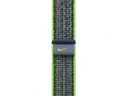 Řemínek Apple 41mm jasně zelený/modrý provlékací sportovní Nike