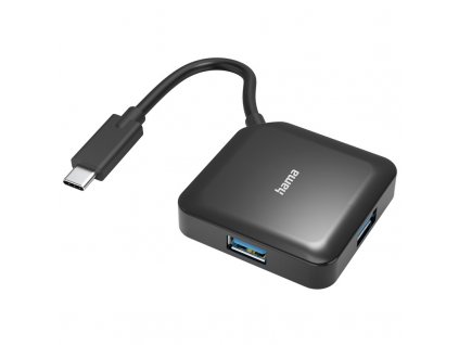 USB Hub Hama USB-C/4x USB 3.2 Gen1 - černý