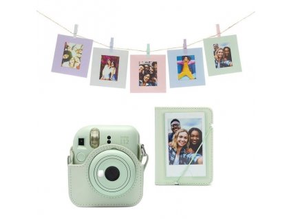 Fotoaparát Fujifilm Instax mini 12 XMASS Bundle, zelený