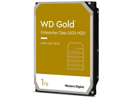 HDD 3,5" Western Digital Gold Enterprise Class 1TB SATA 6 Gb/s, rychlost otáček: 7200 ot/min, 128MB cache