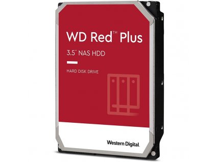 HDD 3,5" Western Digital Red Plus 2TB SATA 6 Gb/s, rychlost otáček: 5400 ot/min, 64MB cache
