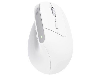 Myš Trust Bayo+ Ergonomic Wireless optická/6 tlačítek/2400DPI - bílá