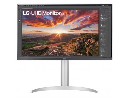 Monitor LG 27UP85NP-W 27",LED podsvícení, IPS panel, 5ms, 1200: 1, 400cd/m2, 3840 x 2160, - stříbrný/bílý