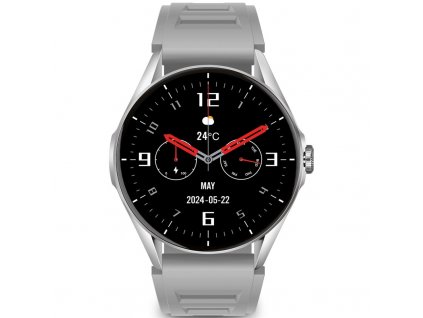 Chytré hodinky Aligator Watch AMOLED - stříbrné