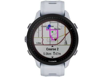 Chytré hodinky Garmin Forerunner 955 PRO Solar + Topo Czech PRO voucher - bílé