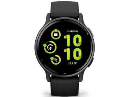 Chytré hodinky Garmin vívoactive 5 - Slate / Black Silicone Band
