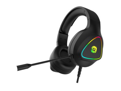 Headset Canyon Shadder GH-6, RGB podsvícení, USB + 3,5mm jack, 2m kabel - černý