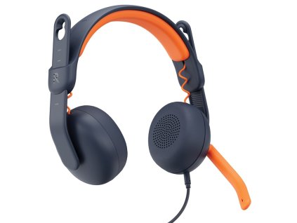 Headset Logitech Zone Learn 3.5mm ON EAR - modrý