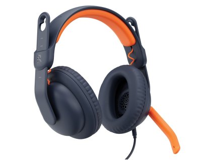 Headset Logitech Zone Learn USB-C OVER EAR - modrý