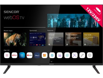 Televizor SENCOR SLE 32S830MB WEBOS SMART TV 12V