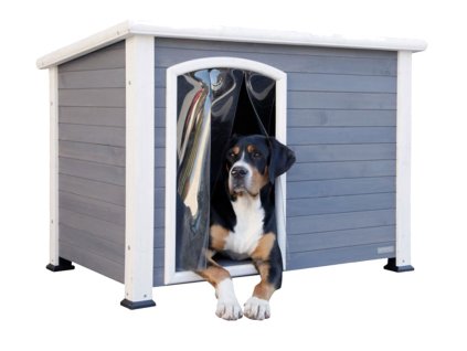 Bouda pro psa dřevěná KERBL 80576 KENNY, 113x77x81 cm - II. jakost