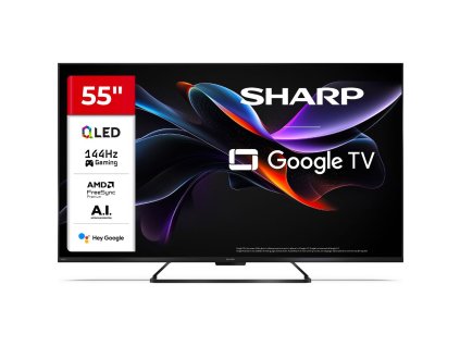 Televize Sharp 55HR7265E qled google smart 144Hz