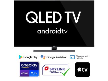 Televize Finlux TV32FQI8071 - QLED ANDROID BEZRÁMEČKOVÁ KOVOVÝ STOJAN HDR SAT WIFI BLUETOOTH