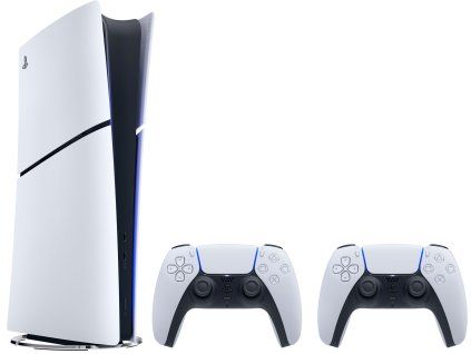 Herní konzole PS5 Sony PlayStation 5 Digital E-Chassis + 2x DualSense Wireless Controller White