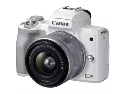 CSC fotoaparát Canon EOS M50 Mark II + EF-M 15-45 - SELEKCE SIP, bílý