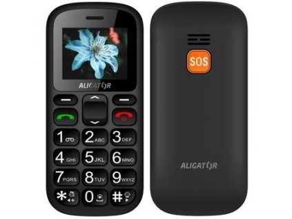 Mobilní telefon Aligator A321 Senior Dual SIM - černý/šedý