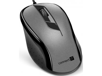 Myš Connect IT CMO-1200 / optická / 3 tlačítka / 1000dpi - šedá