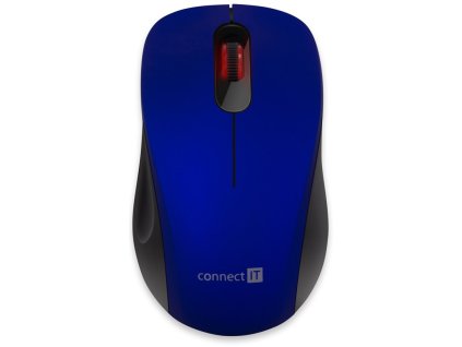 Myš Connect IT Mute / optická / 3 tlačítka / 1200dpi - modrá