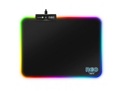 Podložka pod myš Connect IT NEO RGB, vel. S 32 x 24,5 cm - černá