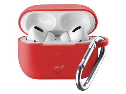 Pouzdro CellularLine Bounce pro Apple AirPods Pro - červené