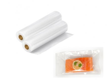Fólie do vakuovačky 22 cm, délka 6 m, 2 role - Domo DO327-ROL
