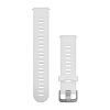 Řemínek Garmin Quick Release (20 mm), silikonový - bílý