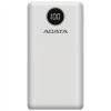 Powerbank ADATA P20000QCD 20000mAh, QC + PD 18W - bílá