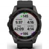 GPS hodinky Garmin fenix 7S PRO Sapphire Solar - Titan Carbon Gray/Black Silicone Band