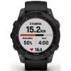 GPS hodinky Garmin fenix 7 PRO Solar - Gray/Black Silicone Band
