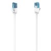 Kabel Hama síťový (RJ45), Cat6, 5m, plochý - bílý