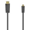 Kabel Hama HDMI / HDMI micro, High Speed 4K, 1,5 m - černý