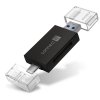 Čtečka paměťových karet Connect IT USB-C/USB-A - černá