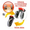 Odrážedlo FUNNY WHEELS Rider Sport červené 2v1, výška sedla 28/30cm nosnost 25kg 18m+ v sáčku