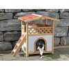 Zateplená bouda pro kočky KERBL 82660 TYROL ALPIN, 88x57x77cm