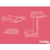 Škrabadlo pro kočky KERBL 81632 ZUGSPITZE, sada nástěnných pater, béžová, 5 ks