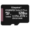 Paměťová karta Kingston Canvas Select Plus MicroSDXC 128GB UHS-I U1 (100R/10W)