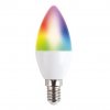 Chytrá žárovka Solight LED SMART WIFI svíčka, 5W, E14, RGB