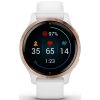 Chytré hodinky Garmin Venu 2S - Rose Gold/White Leather Band