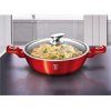 Pekáč Berlingerhaus kulatý s mramorovým povrchem a poklicí 32 cm Burgundy Metallic Line BH-1264
