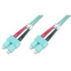 Kabel Digitus Optic Patch, SC / SC, Multimode, OM3, 50/125 µ, 1m - modrý