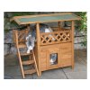 Bouda pro kočky s terasou KERBL 82790 LODGE, 77x50x73cm