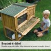 Dřevěná králíkárna VIMPERK, 1060x530x910 mm