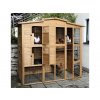 Kurník pro slepice dvoupatrový, s výběhem KERBL 82806, 222x115x200 cm