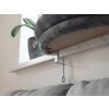 Pelíšek pro kočky na parapet KERBL 81614, 55x35x10 cm, šedý