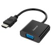 Redukce Hama HDMI/VGA, Full HD - černá